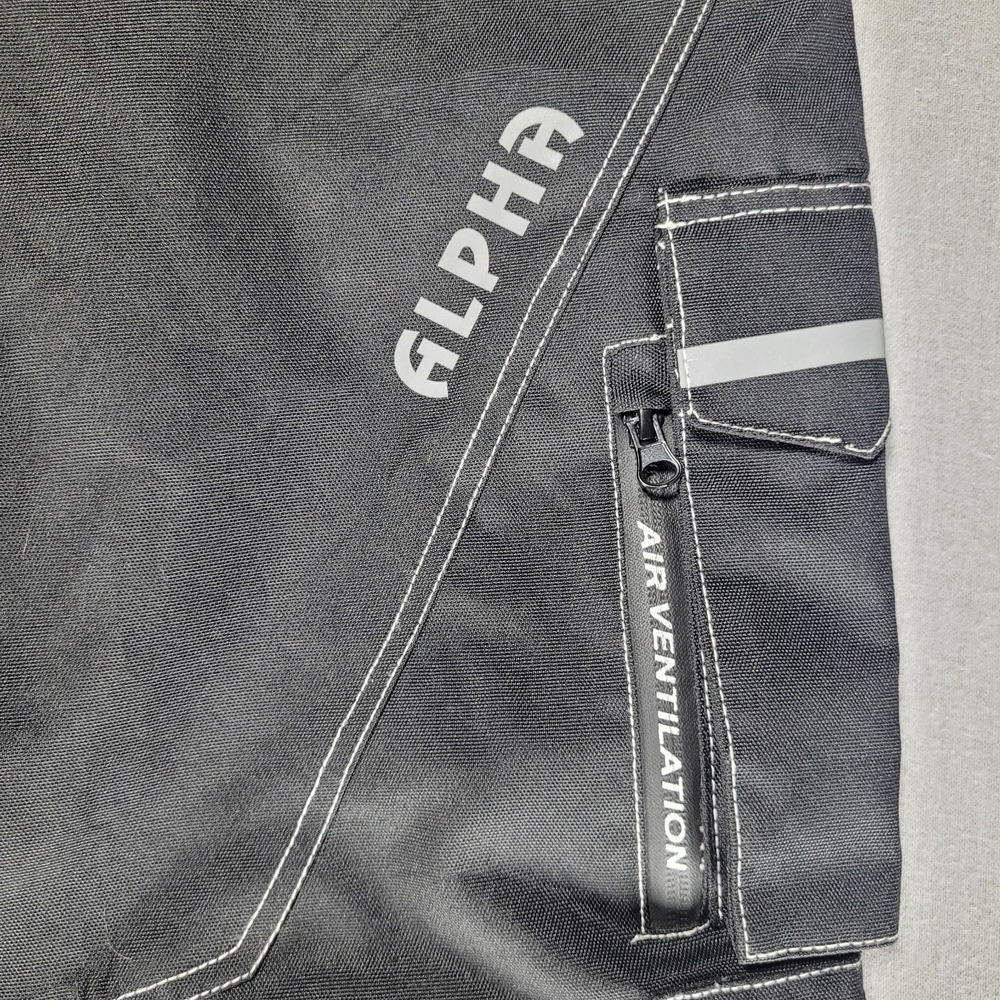 Alpha Cycle Gear Motorcycle Cargo Pants 38x32 Black - Picture 3 of 9